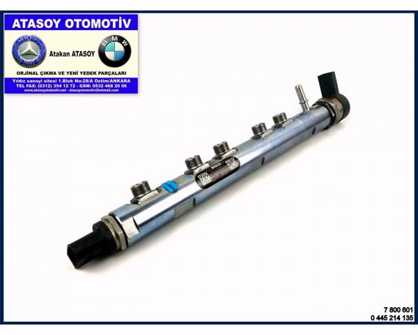 BMW F10 520D REİL BORUSU 0445214135 0445214183 7800601 7809128 780060101 780060103 780912801 780912802 780912803 780912804 780912805 13537800601 13537809128 13534740787 0281002948 0281002949 N47 N47N N47S1